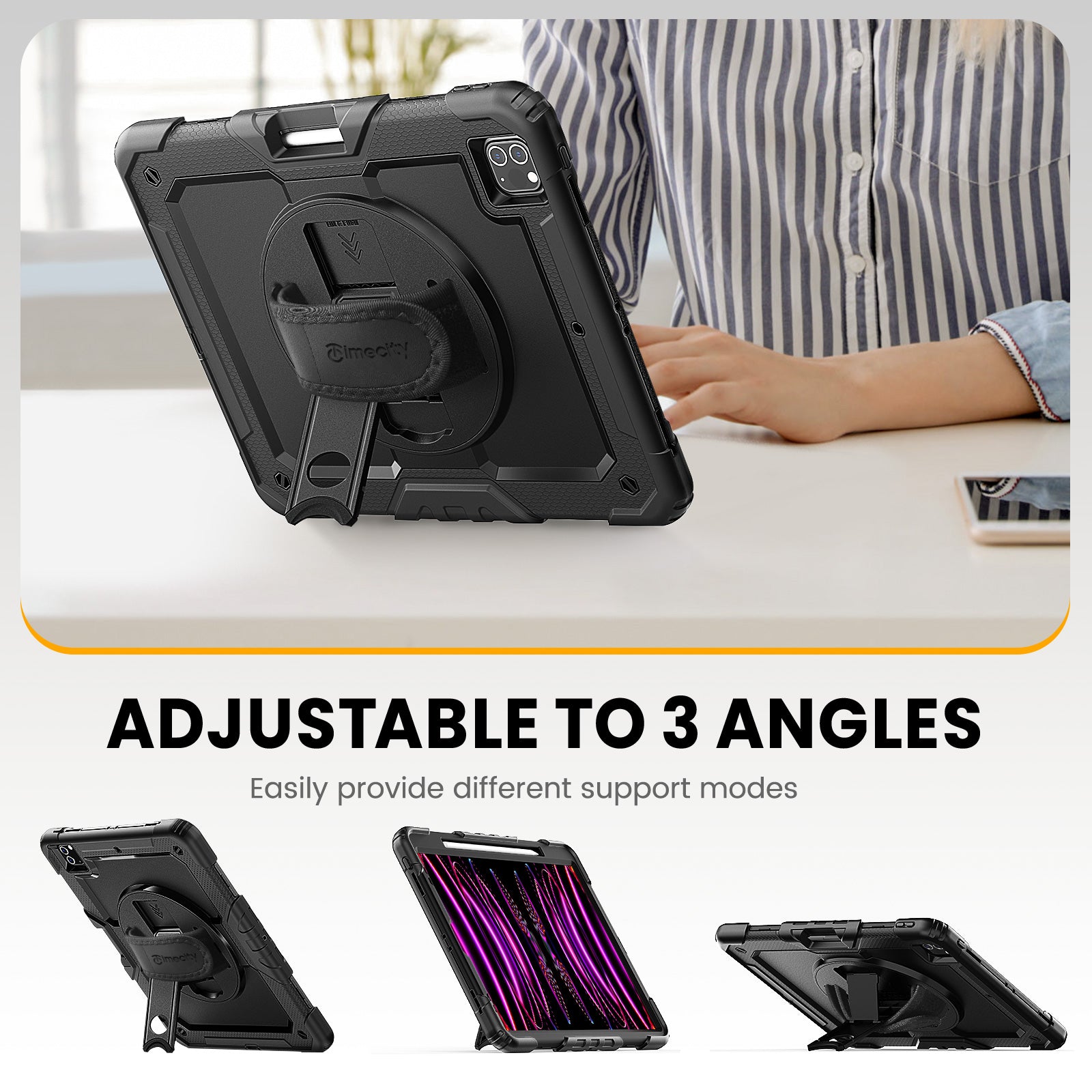 iPad Pro 12.9 inch 6th/5th/4th/3rd Generation Case-Tough series-Timecity